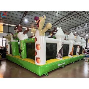Manufacturer Inflatable Fun City Inflatable Bouncer Jumping Castle With Slide