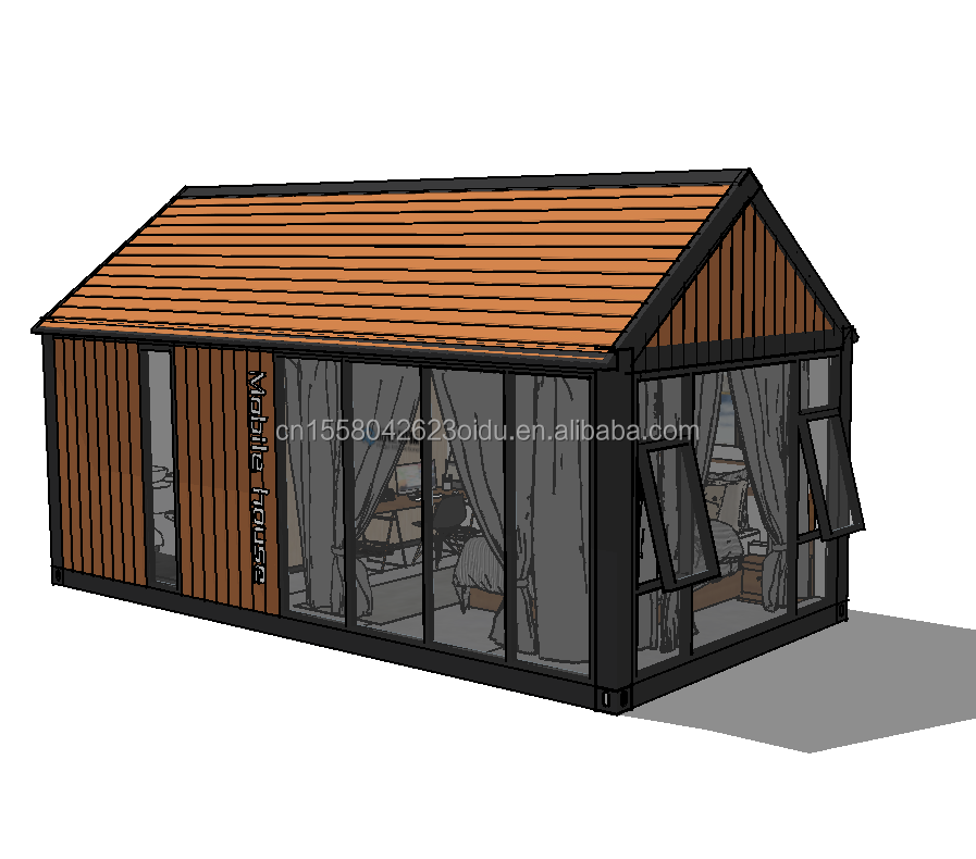 Experience the Ultimate Comfort in a 2-Bedroom Wooden House Hotel with Wall 50/75/100mm Wave Sandwich Panel
