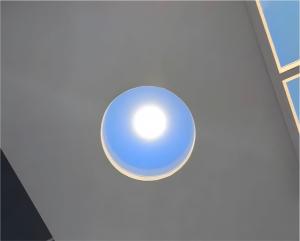 China Advanced Artificial Sun Skylight Round Shape With Consistent And Adjustable Light Source on sale