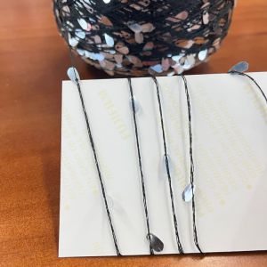 Sequin Yarn For Hand Knitting And Melon Seed or Drop