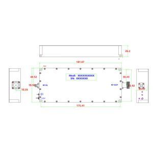 customized 1000MHz 100W Low Power RF Module Jammer NXPA80