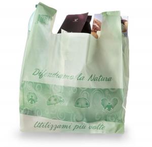 China Customized eco friendly compostable PLA organic plastic cornstarch biodegradable T-shirt shopping bag on sale