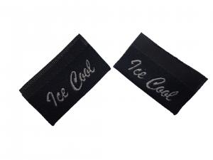 China Polyester Satin And Fabric Clothing Label Tags , Garment Damask Woven Labels wholesale