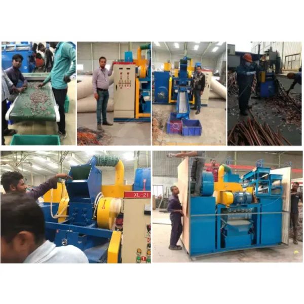 Dry Copper Wire Recycling Machine for Scrap Metal Shredding