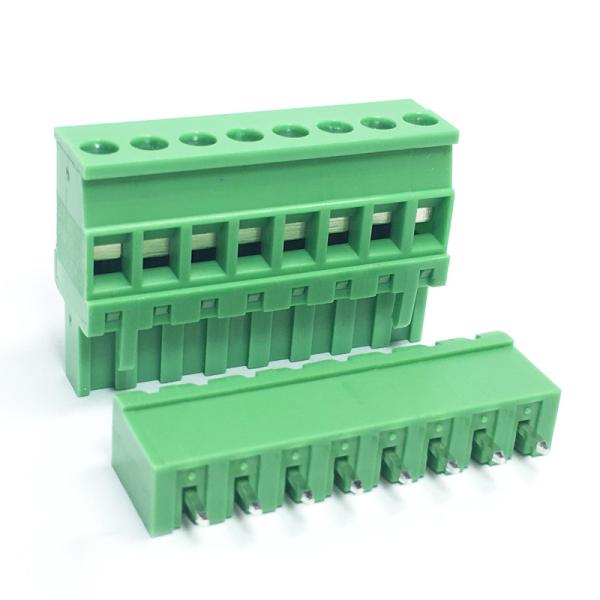 Quality 5.08mm Pitch PCB Screw Terminal Blocks Plug Straight Pin Header Horizontal Wiring Entry for sale