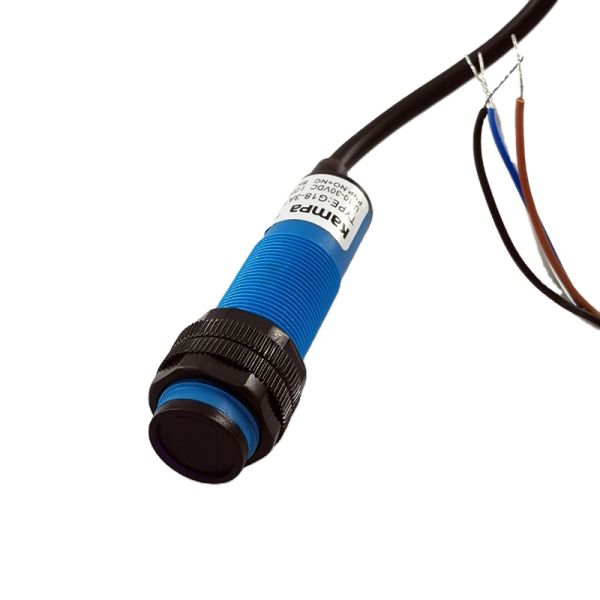 Photoelectric Switch G18 3-wire 10-30VDC PNP NO 10cm Detection Distance Diffused Type Photoelectric Sensor