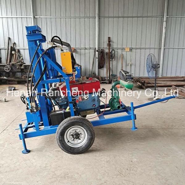 Quality 150m Deep Hydraulic Water Drilling Machine With Percussive And Rotating Type for sale