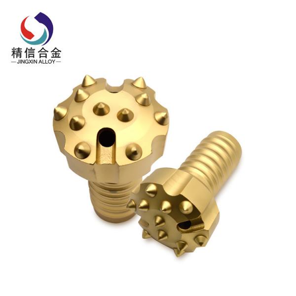 Quality Gold DTH Rock Drilling Tools With Convex Face And Tungsten Carbide Buttons for sale