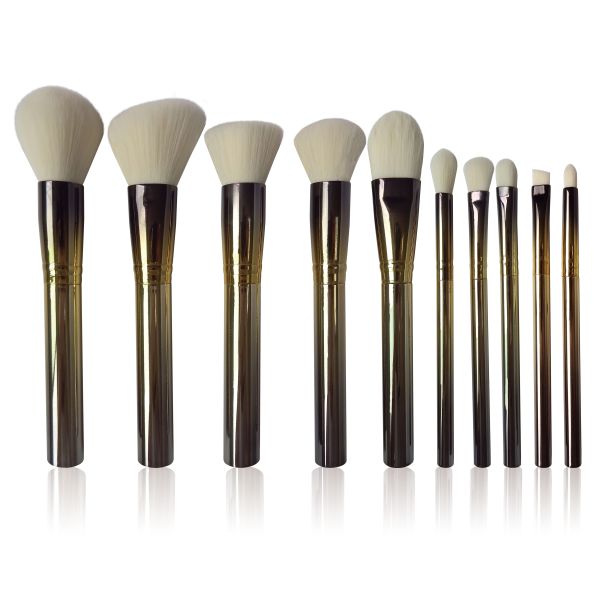 Seamless Result Cosmetic Brush Set Gradient Color Perfect High Gloss Surface