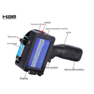 300dpi Handheld Inkjet Printer Thermal Foam Expiry Date Coding Machine