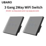 2 Gang 2 Way Dual Dimmer Switch Zigbee TuYa Switch Voice APP Touch Control
