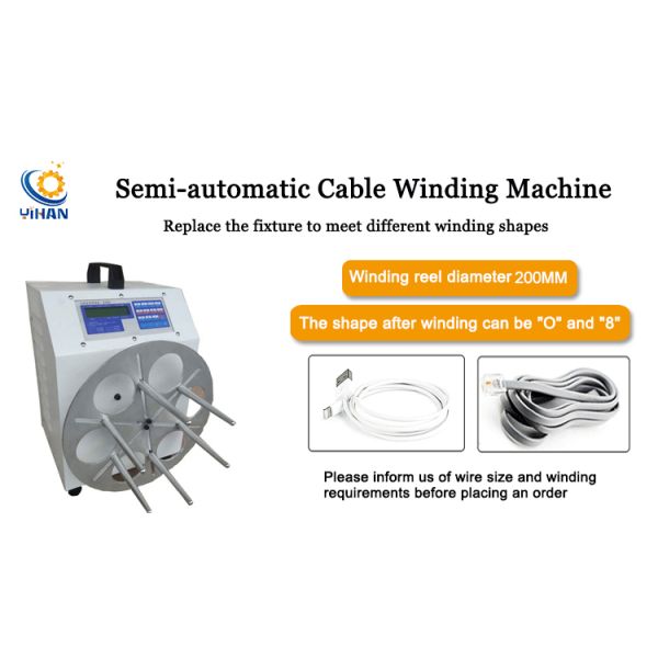 Semi-automatic USB Flat Data Cable Winding Machine YH-200W for Flat Ribbon Cable