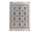 Cusotmized 12 keys matrix metal keypad with brialle for blind person