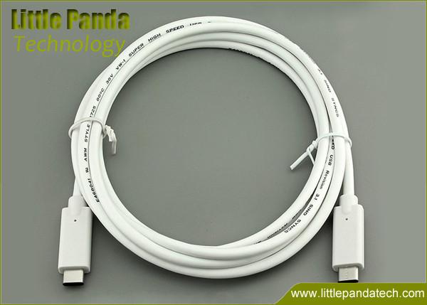 Quality Reversible USB3.1 Type C Male to Male Connector Data Cable 3ft for Apple MacBook PC Tablet for sale