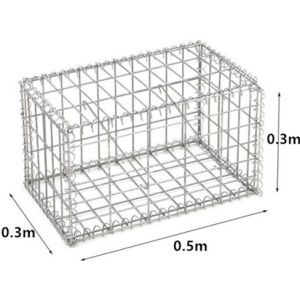 China 5mm Galvanized 0.5x0.3x0.3m Welded Mesh Gabion Baskets wholesale
