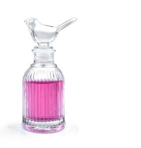 China 100ml Decorative Reed Diffuser Bottles / Essential Oil Diffuser Bottles With Bird Cap on sale