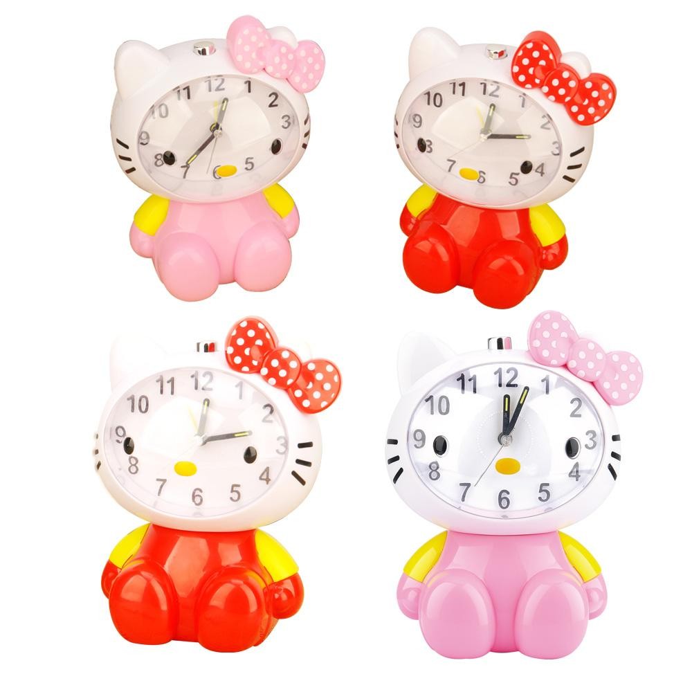 China Hello Kitty design voice alarm clock wholesale