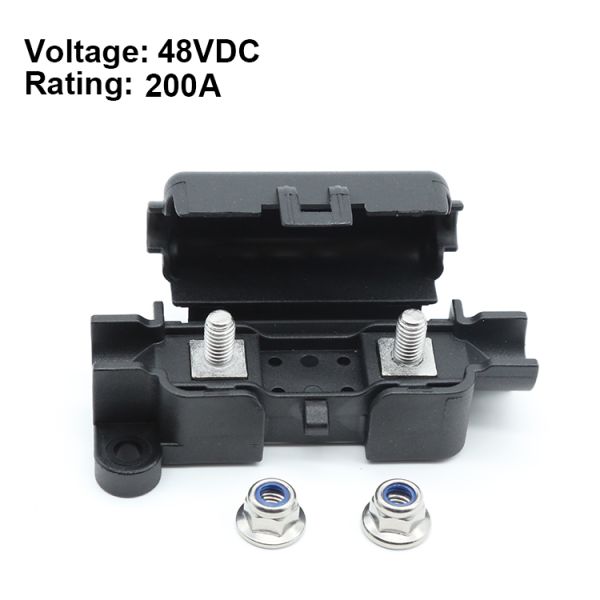 32V 150A MTA 0300360 00360 MidiVAL Fuse Holder Replacement Black Fuse Block with Hinged Cover for MIDI AMI BF1 Fuses