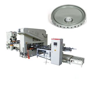 China Tinplate Paint Can Lid Production Line Automatic 120T Pressure on sale