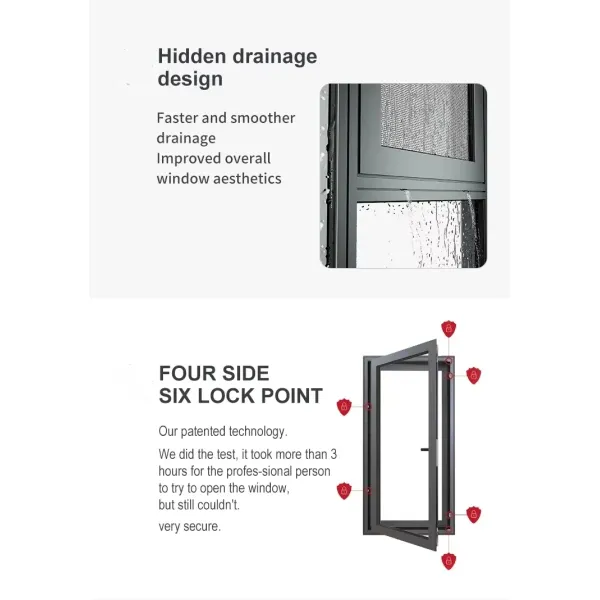 Modern Aluminum Windows Residential House Windows Waterproof