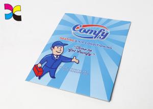 Custom Logo Printed File Folders Document Recycle Art Paper With Pocket Noted