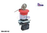 Red Push Button Switch SB4 Series Selector Key Switch Pollution Grade III