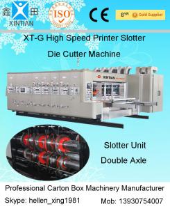Automated Digital Control Carton Box Packaging Machine XT-G With Stacker Equipment