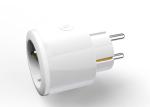 Round Shape Wifi Smart Plug Outlet EU Mini Wifi Socket With Energy Monitoring