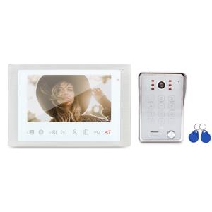 China 4 wire intercom video door phone system with keypad function 200 pcs ID card and 200 pcs password wholesale