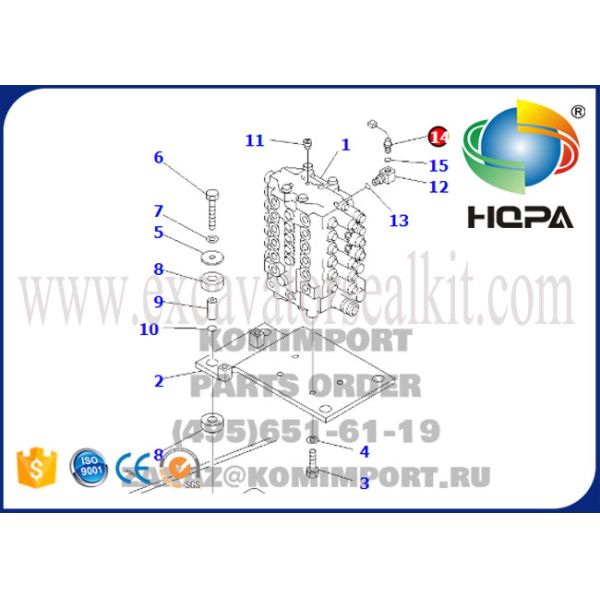 7861-92-1610 Pressure Transducer Sensor , Excavator Parts Pressure Switch PC200-6 PC220-6