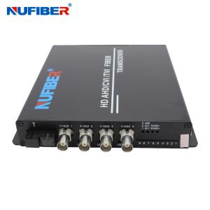 China NF-4V1D-T/R-F20-1080P Fiber Video Converter 1080P 4CH BNC to Fiber Transmitter Receiver FO to Coaxial Extender wholesale