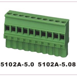 5001 PA66 Brase Plug Terminal Block Connector IP65