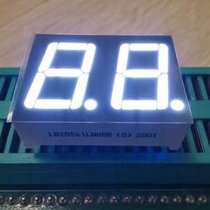 China Common Cathode 7 Segment LED Display Dual Digit 14.2mm White Color wholesale
