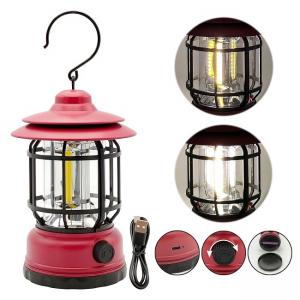 China Outdoor Portable LED Camping Lantern 110x110x184mm White For Party Festival wholesale