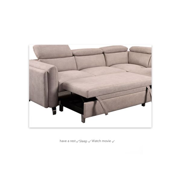 Sectional Folding Sofa Bed Comfortable Practical With Recliner