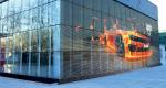 ODM OEM Transparent LED Curtain Display , Aluminum Frame Transparent Mesh Screen