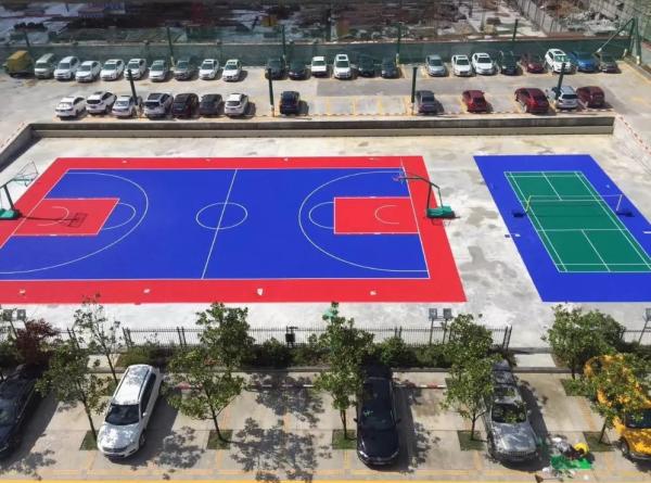 Quality Futsal Polypropylene PP Interlocking Flooring Embossed Multi-field for sale