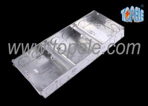 China Electrical Metallic Ceiling Outlet Box Covers 1 + 1 + 1 Gang Conduit wholesale