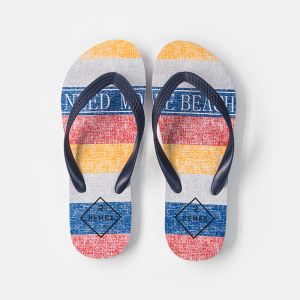 China PVC Thin Strap Flip Flops , Lightweight Mens House Slippers on sale