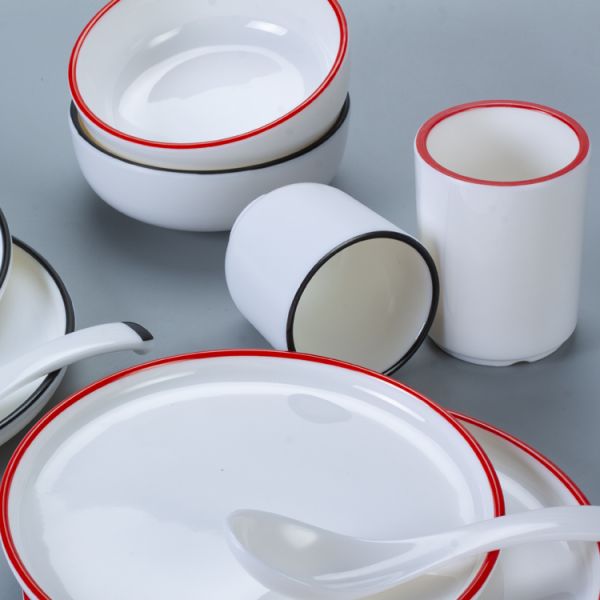 Unbreakable 4pc Food Grade 100% Melamine Dinnerware Set