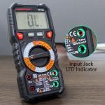 Professional Automatic Digital Multimeter 1000v With Input Jack LED Indicator