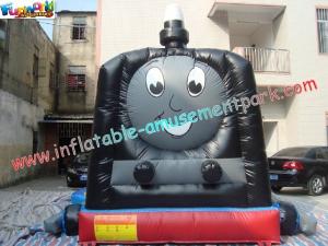 China PVC Kids Outdoor Thomas Train Inflatable Commercial Bouncy Castles Jumping House 4x3x3M wholesale