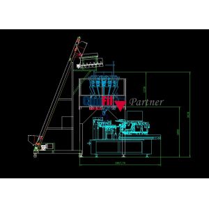 Multihead Weigher Packing Machine for Frozen Diced Chicken Rotary Vacuum
