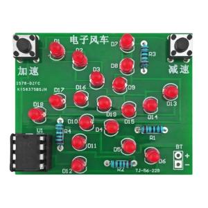 Windmill Flashing Electronic Circuit Diagram MCU Production Rotating Light DIY Electronic Kit Electronic Build Kits