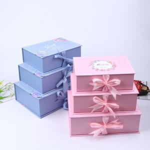 China Promotional Custom Rigid Paper Gift Box , Rectangle Gift Boxes With Lids on sale