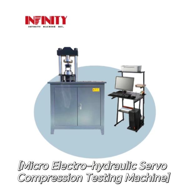 Quality Micro Electro Hydraulic Servo Building Materials Compression Fatigue Testing Machine for sale