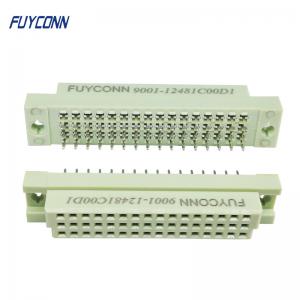 China 3 rows 48 Pin DIN 41612 Connector Vertical Female Straight PCB Eurocard Connector 2.54mm pitch wholesale