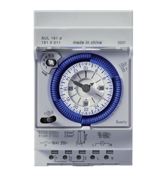 Quality 24hour time range AC 230V SUL181D electronic mechanical timer Switch for sale