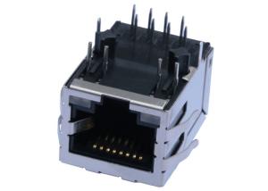 China HFJ11-RPE26E-L55RL Rj45 Modular Jack With POE For Ethernet Gateway LPJ4104G4NL wholesale