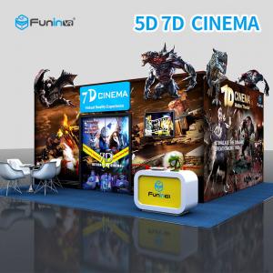 China Electric 7D 5D Cinema Simulator For Home Theater With Leg Sweep wholesale